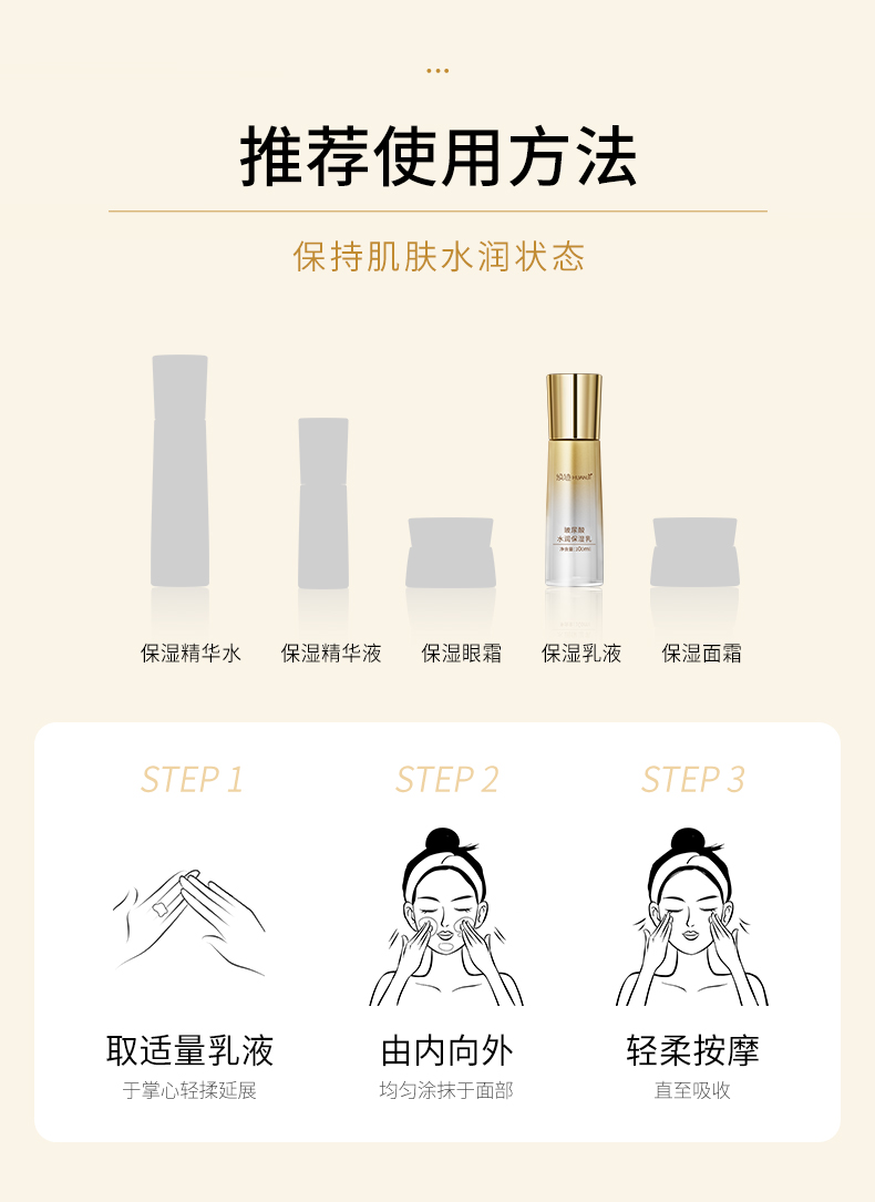 焕迹玻尿酸水润保湿乳